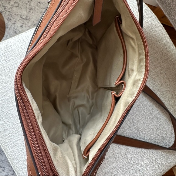 ROSETTI bag SHOULDER BAG Greenwich FLORAL handbag FALL inspired red brown multi - Picture 10 of 11